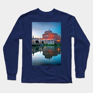 Castel Sant'Angelo & Tiber river Long Sleeve T-Shirt